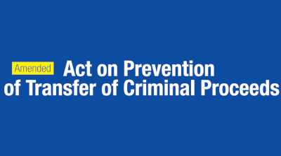 Act on Prevention of Transfer of Criminal Proceeds